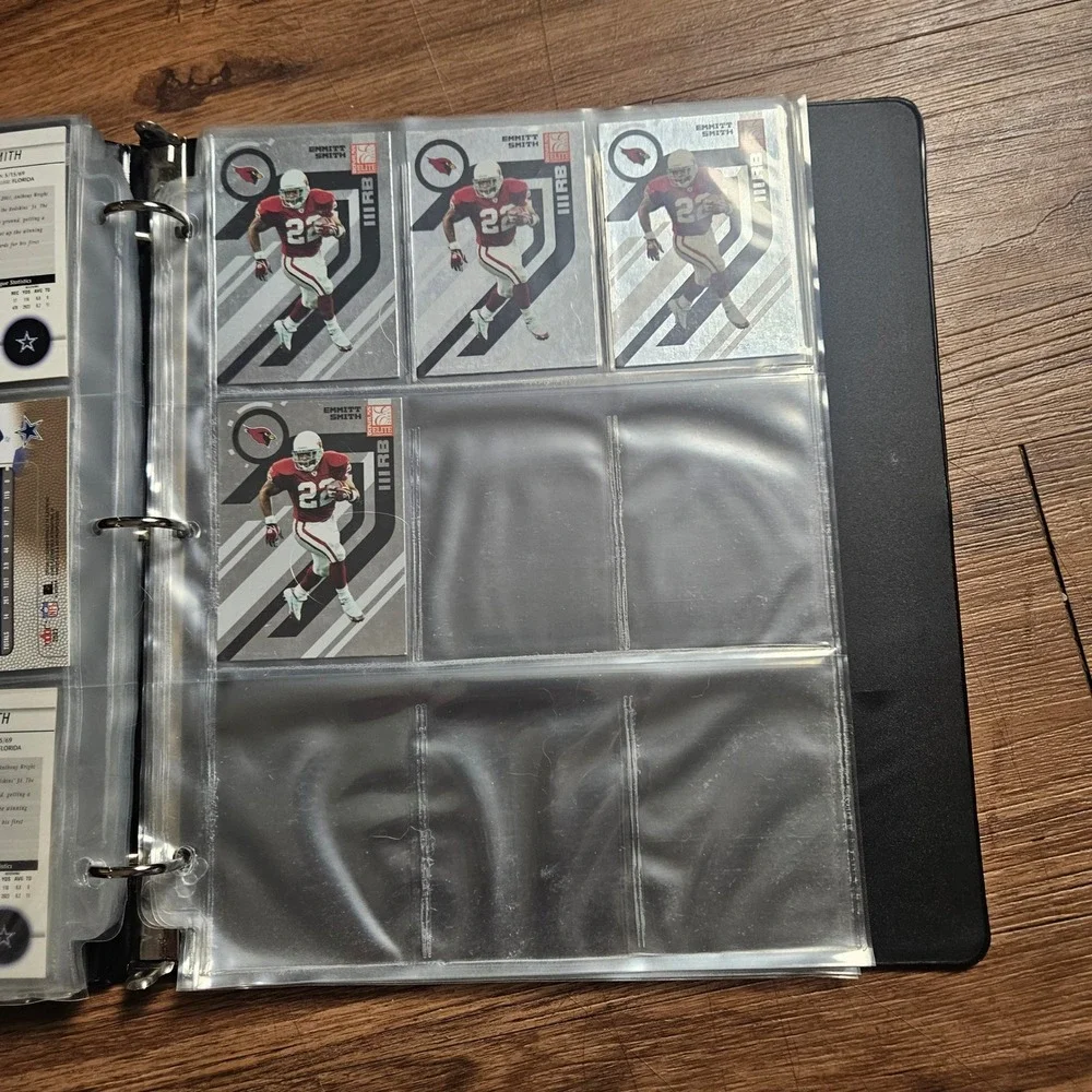 Lot of 124 Emmitt Smith Dallas Cowboys Cards Pro Fleer Score Upper Deck 90s